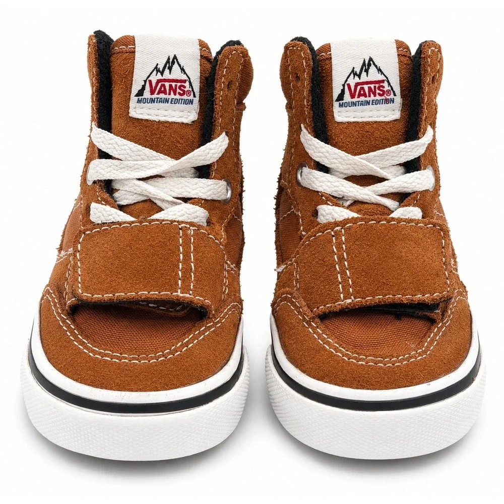 Vans MTE Mountain Edition Toddler Boys Size 5 Brown Suede Hook Loop Skate Shoes‎